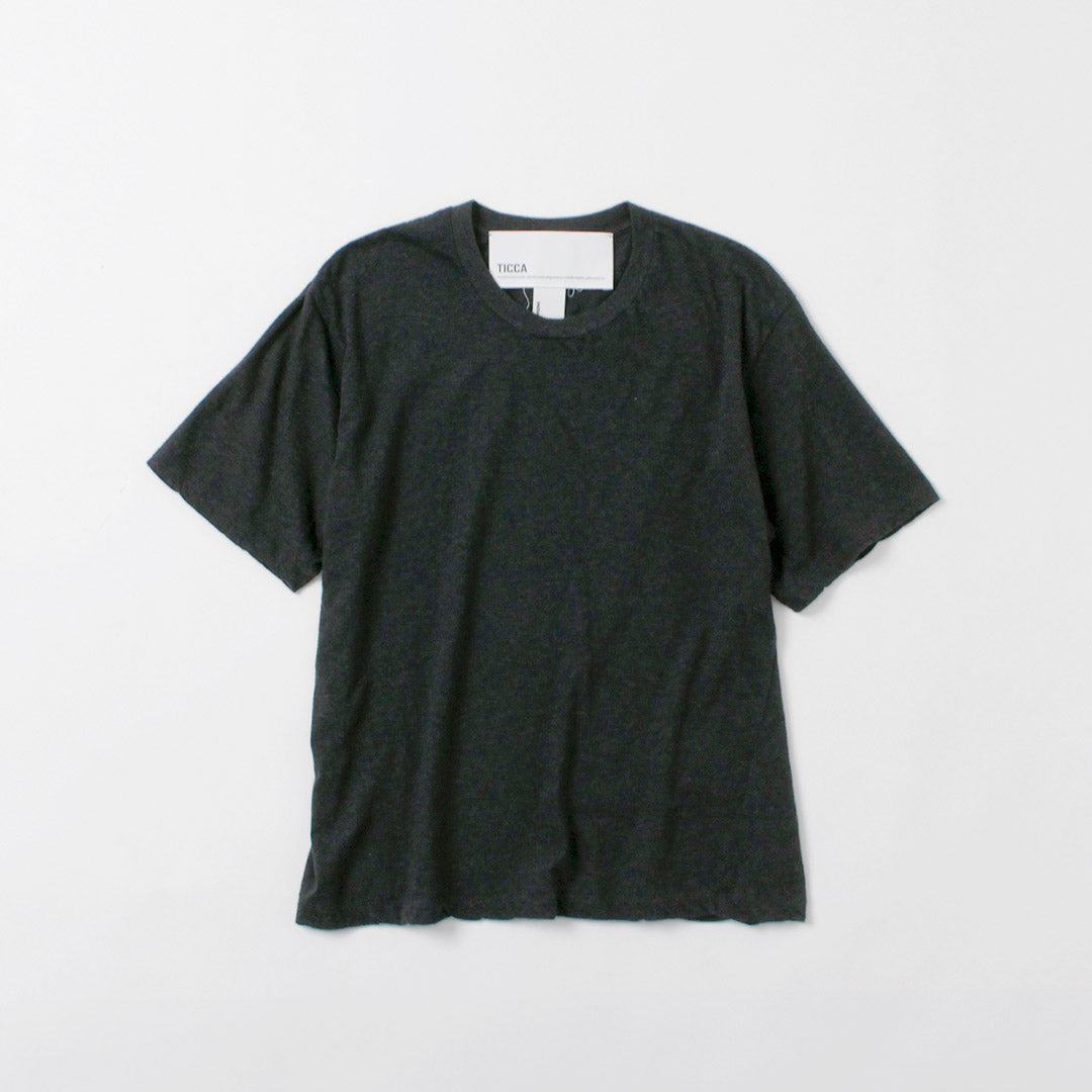 TICCA（ティッカ） エンブロイダリーTシャツ 日本製