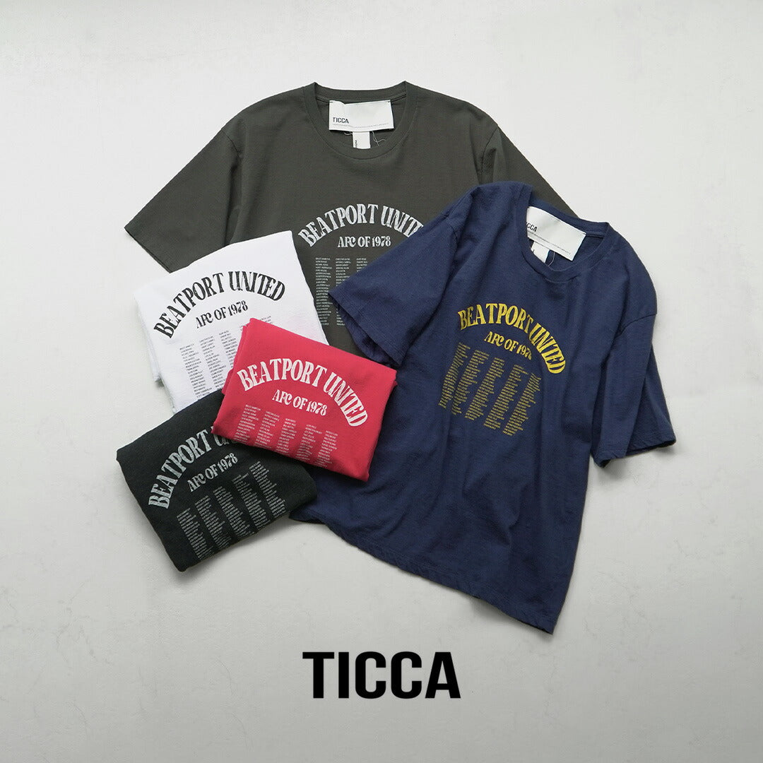 TICCA（ティッカ） ビートポート Tシャツ 日本製 / レディース 半袖