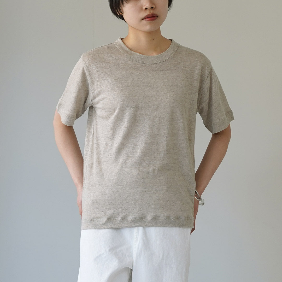 MAO MADE（マオメイド） ベルギーリネン ハーフスリーブ スタンダードTシャツ 日本製
