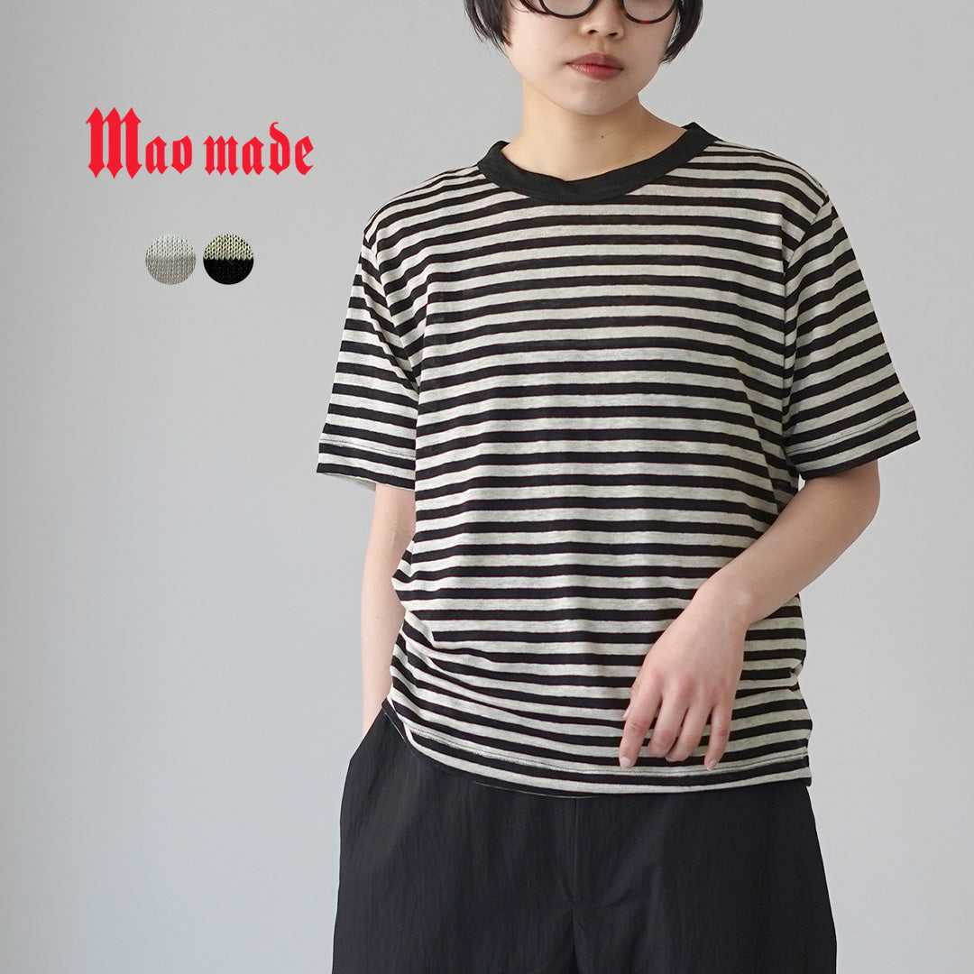 MAO MADE（マオメイド） ベルギーリネン ハーフスリーブ スタンダードT