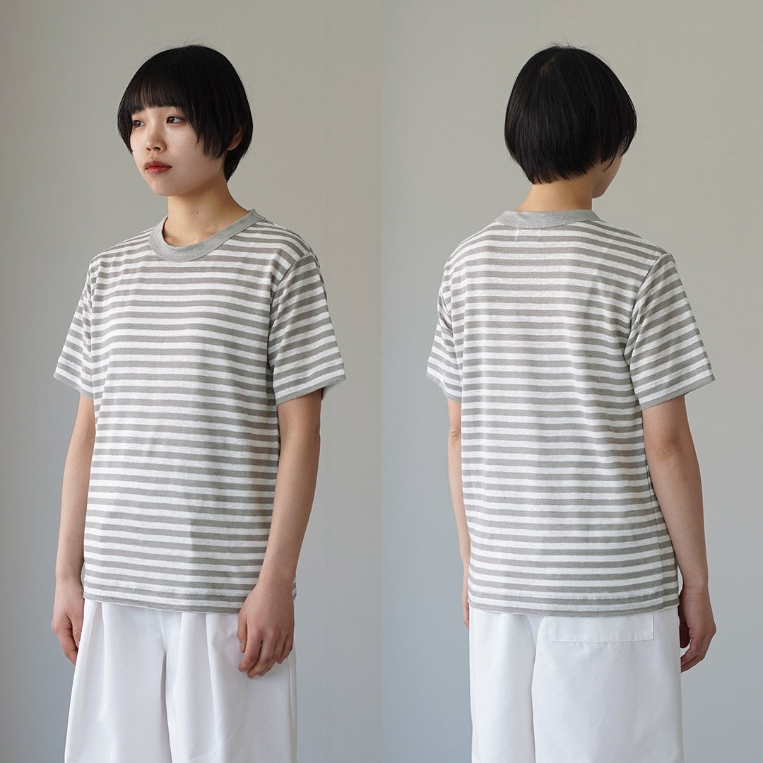 MAO MADE（マオメイド） ベルギーリネン ハーフスリーブ スタンダードT