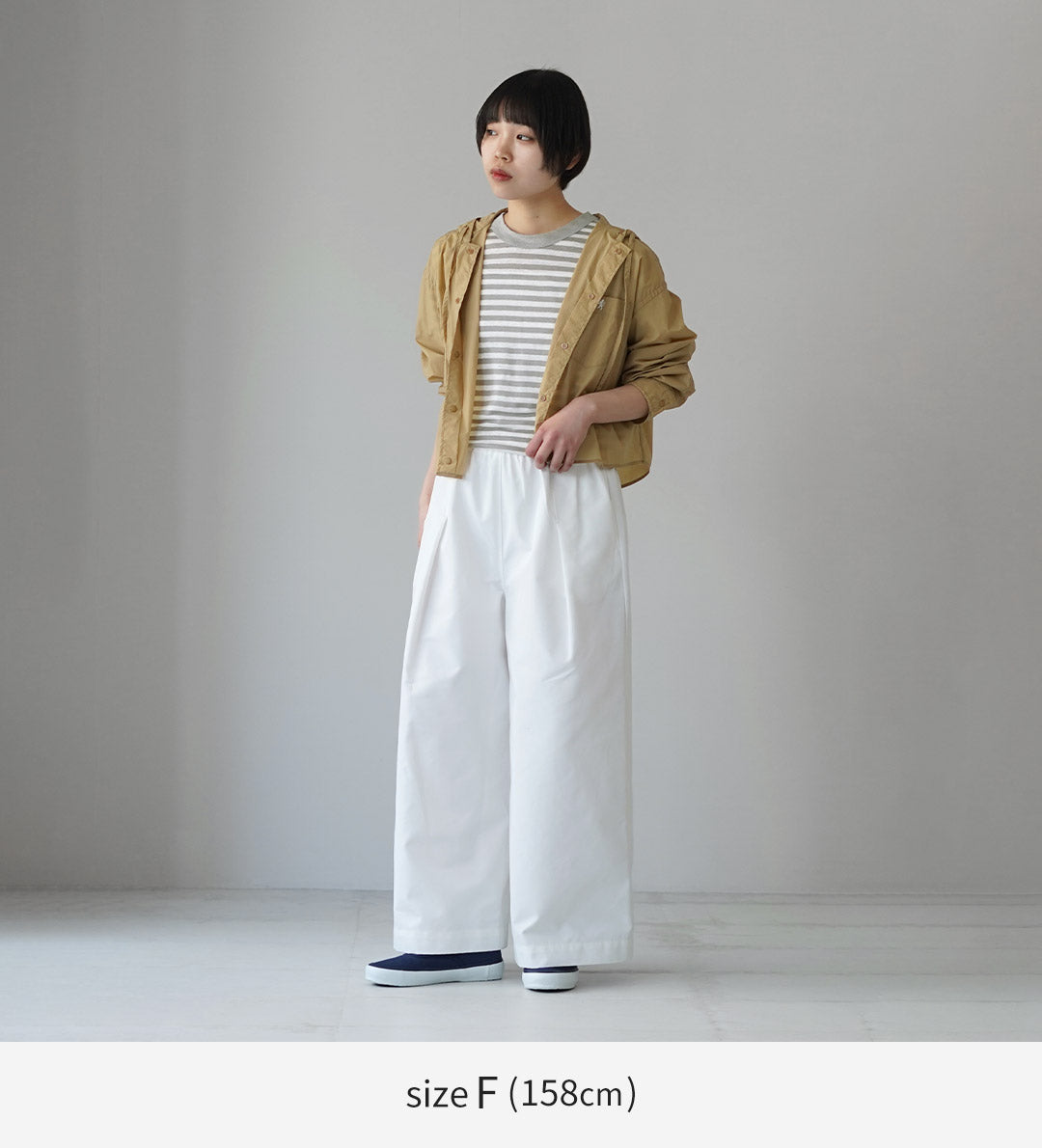 MAO MADE（マオメイド） ベルギーリネン ハーフスリーブ スタンダードTシャツ ボーダー 日本製