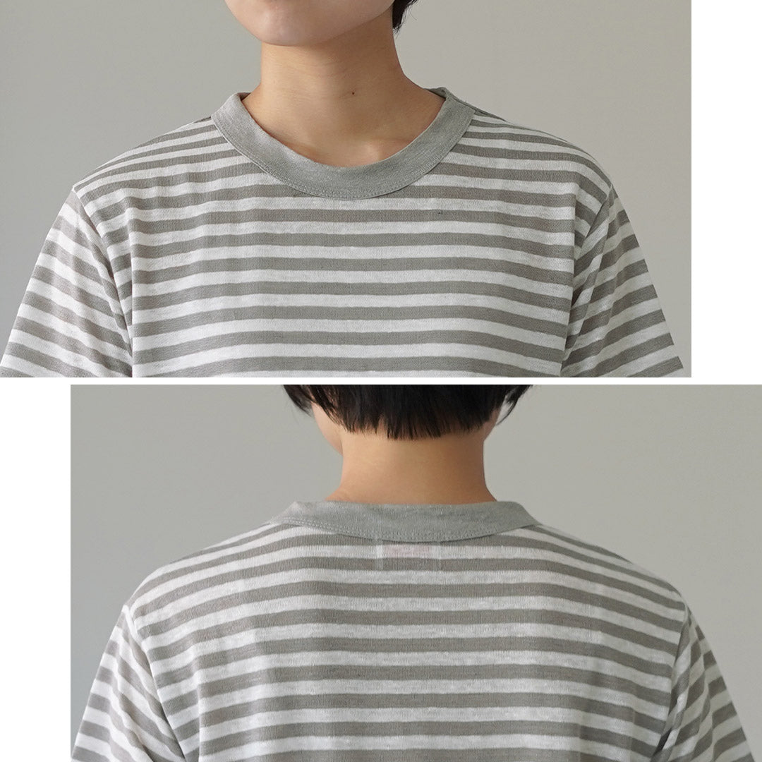 MAO MADE（マオメイド） ベルギーリネン ハーフスリーブ スタンダードT