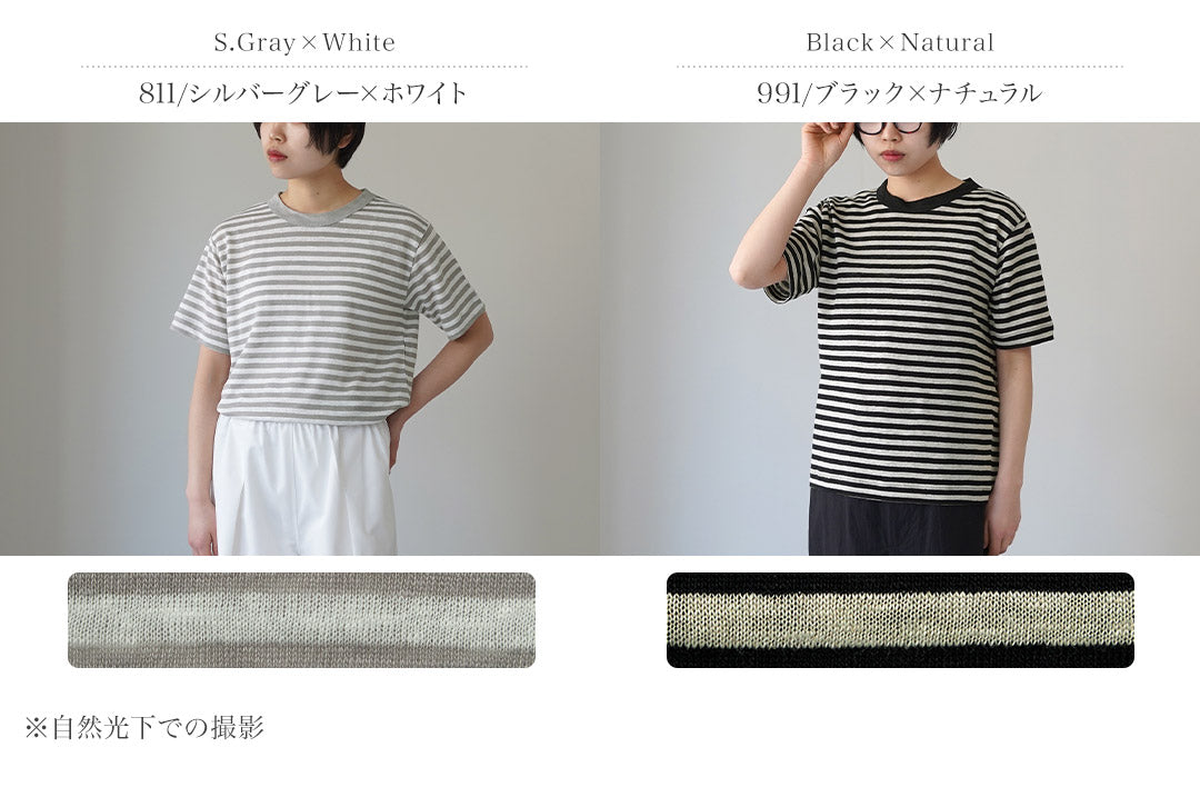 MAO MADE（マオメイド） ベルギーリネン ハーフスリーブ スタンダードT