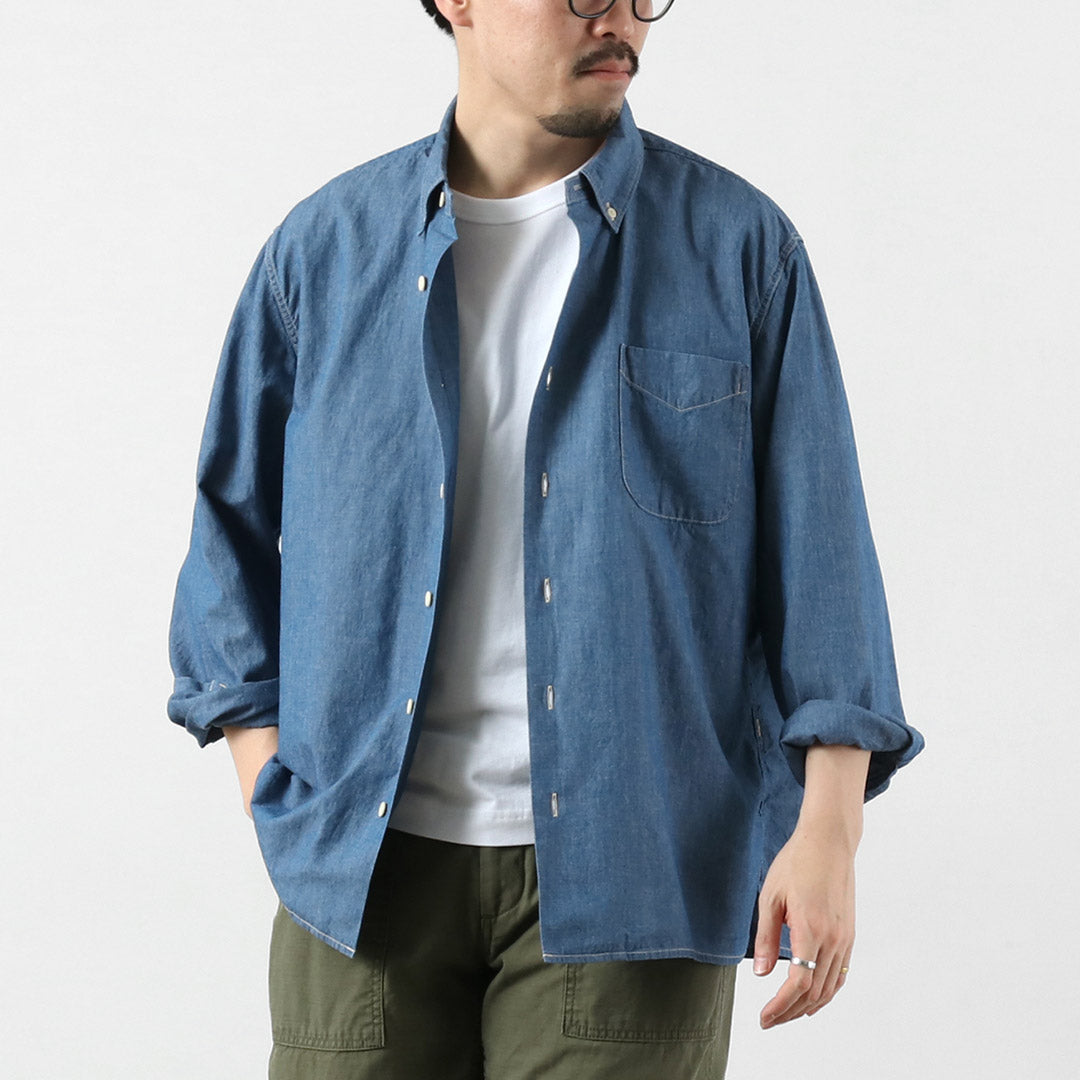 SEUVAS（ソウバス） シャンブレー 長袖 BDシャツ 日本製