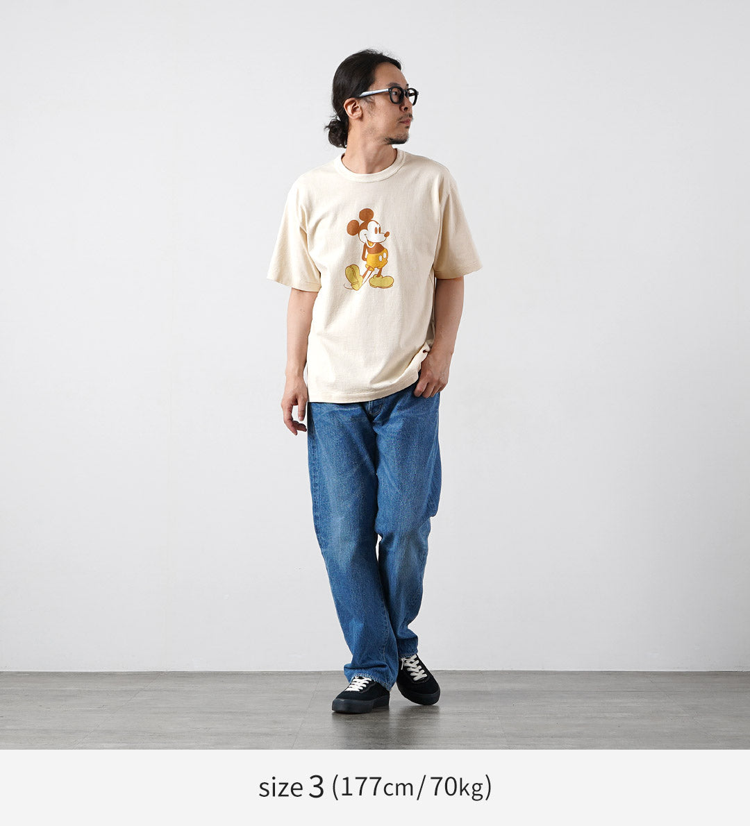 UNDYED（アンダイド） ジャクソンマティス コラボ ミッキーTシャツ 日本製