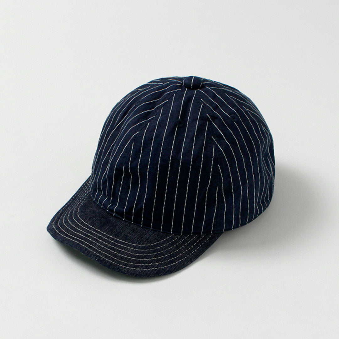 HIGHER（ハイアー） 9oz ヒッコリー×デニムキャップ 日本製 / メンズ
