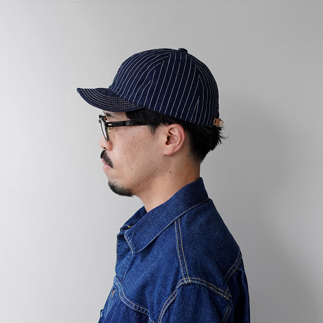 HIGHER（ハイアー） 9oz ヒッコリー×デニムキャップ 日本製 / メンズ