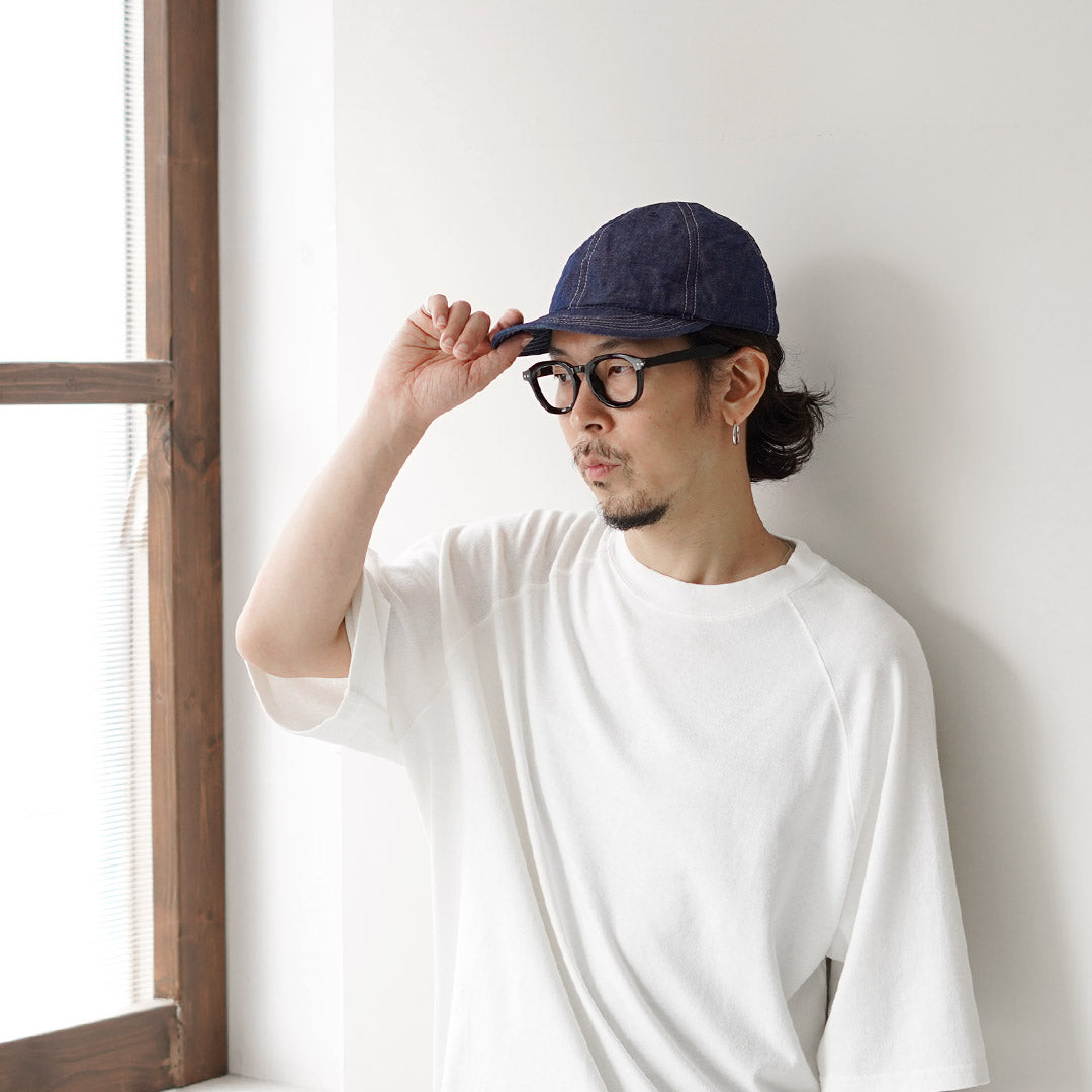 HIGHER（ハイアー） 別注 コットンリネン シャンブレー キャップ 日本製