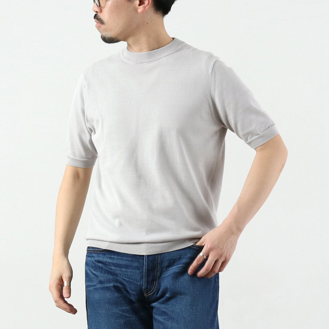 HARROWE HARROWE（ハロウハロウ） 14G アイスコットン スライトリー モックネックTシャツ