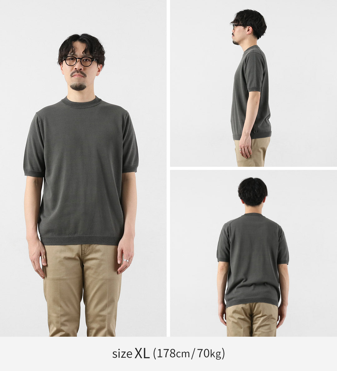 HARROWE HARROWE（ハロウハロウ） 14G アイスコットン スライトリー モックネックTシャツ