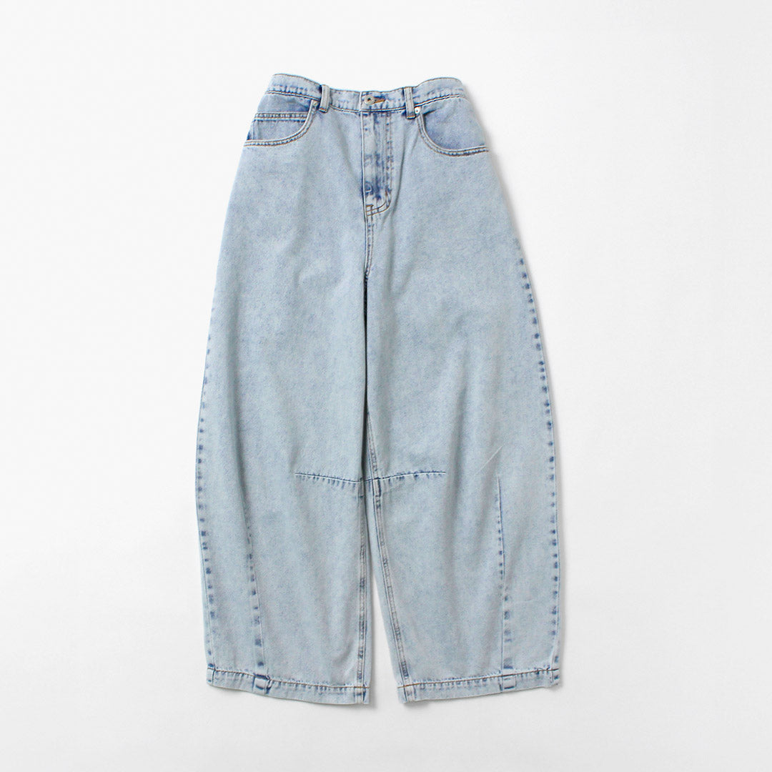 CYAN TOKYO（シアン トーキョー） 3Dタックケミカルワイド デニムパンツ