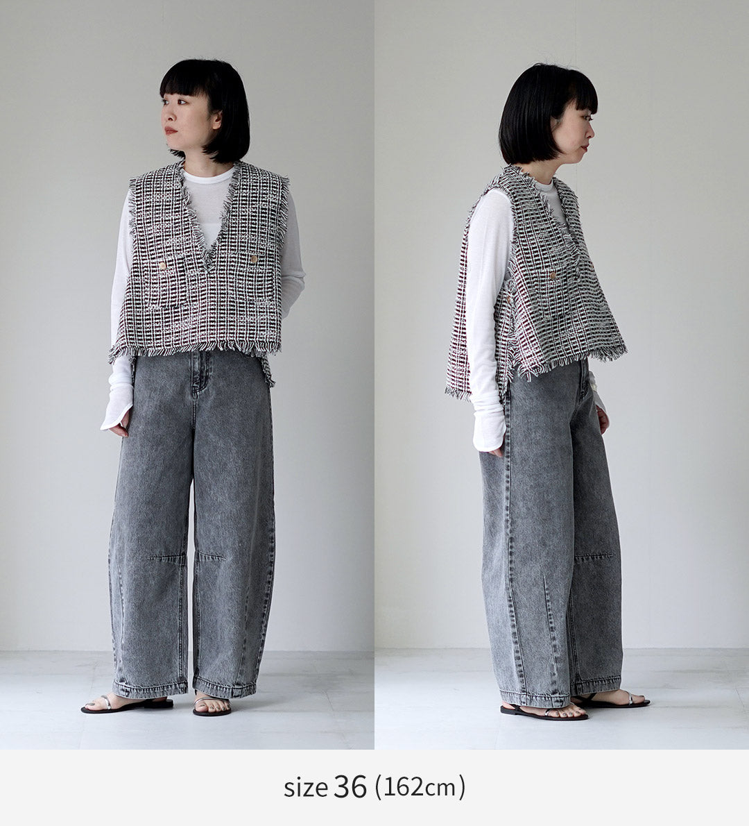 CYAN TOKYO（シアン トーキョー） 3Dタックケミカルワイド デニムパンツ