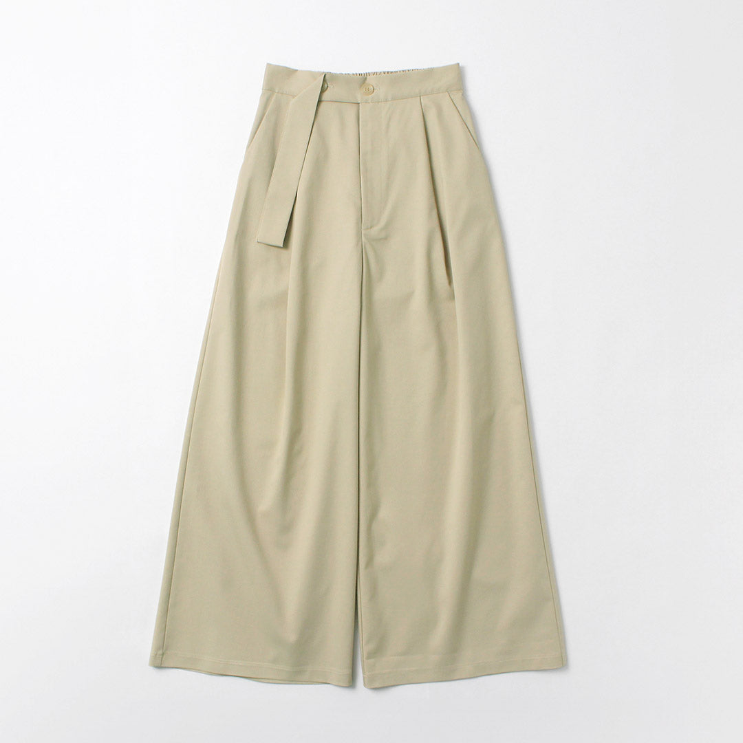 CYAN TOKYO（シアン トーキョー） オーバーベルトツイルワイドパンツ