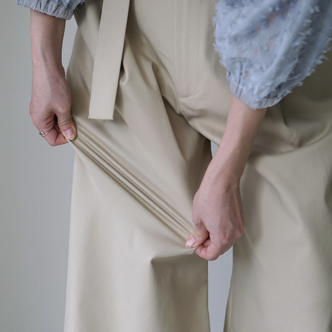 CYAN TOKYO（シアン トーキョー） オーバーベルトツイルワイドパンツ