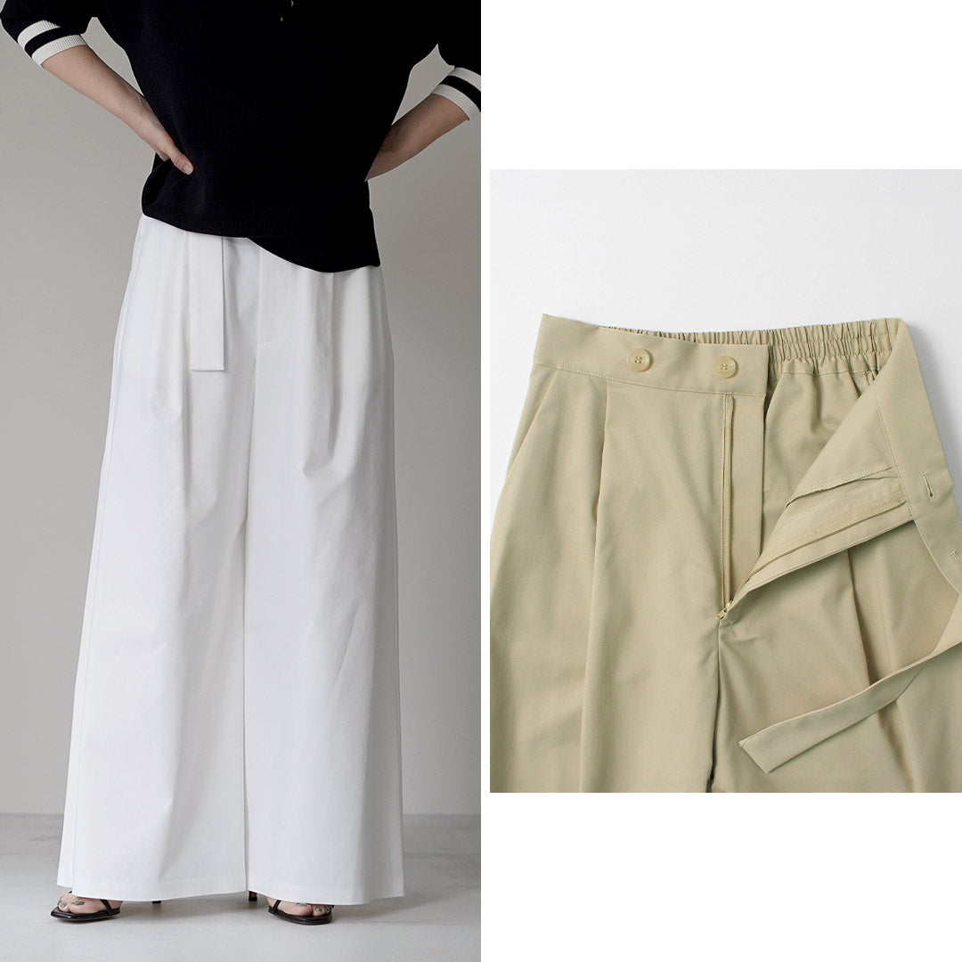 CYAN TOKYO（シアン トーキョー） オーバーベルトツイルワイドパンツ