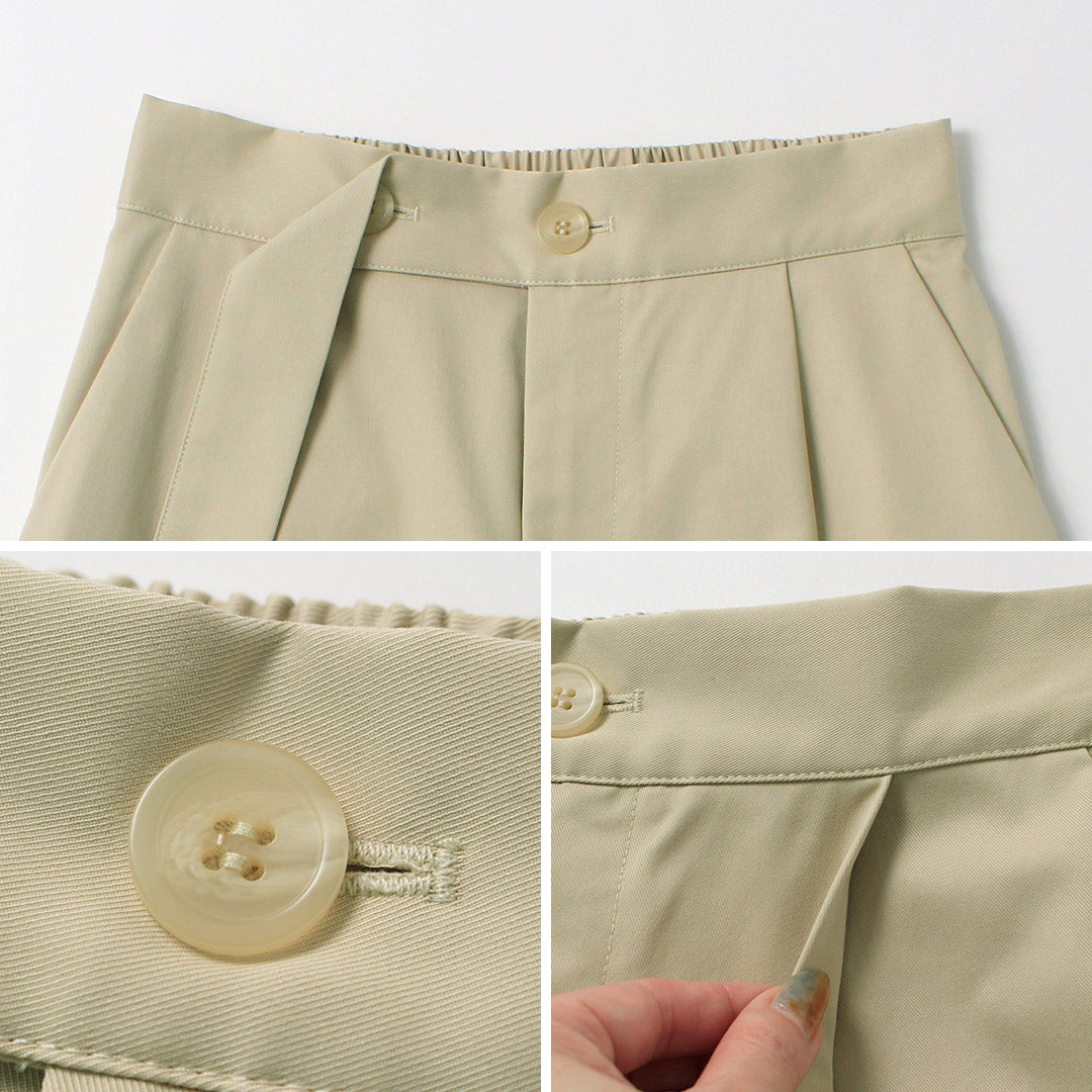 CYAN TOKYO（シアン トーキョー） オーバーベルトツイルワイドパンツ