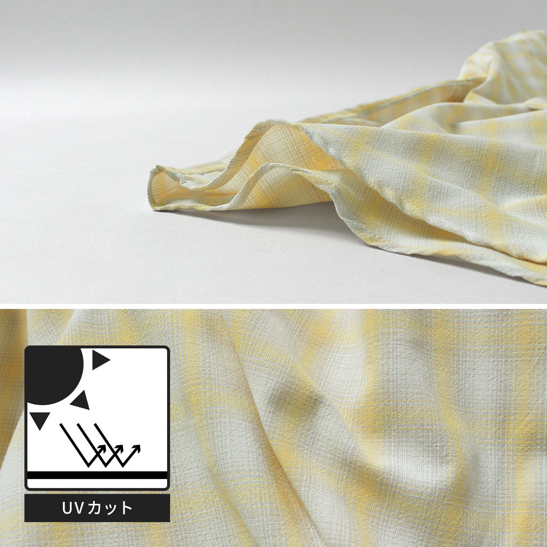 RAG（ラグ） オンブレチェック フーデッド シャツ 日本製 UVカット