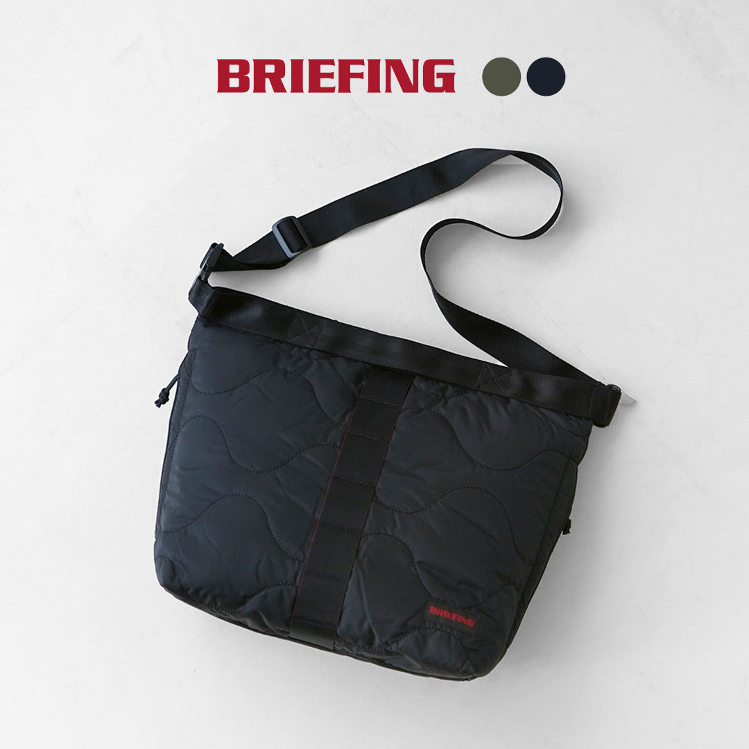 BRIEFING（ブリーフィング） キルテッド ジャンパー M ショルダー