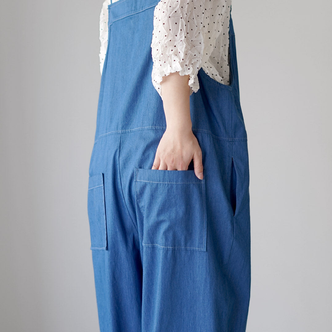 MAO MADE（マオメイド） 別注 スーパーライトデニム サロペット