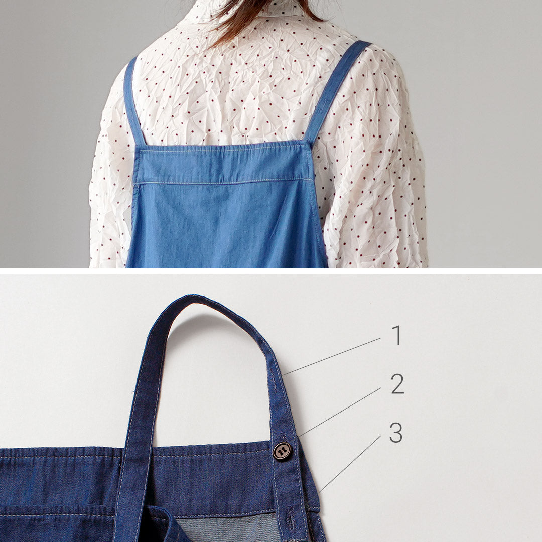 MAO MADE（マオメイド） 別注 スーパーライトデニム サロペット