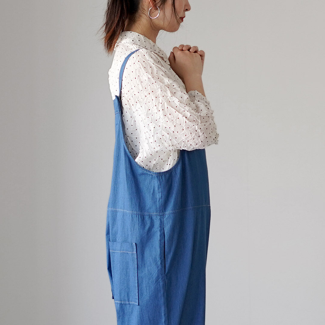MAO MADE（マオメイド） 別注 スーパーライトデニム サロペット