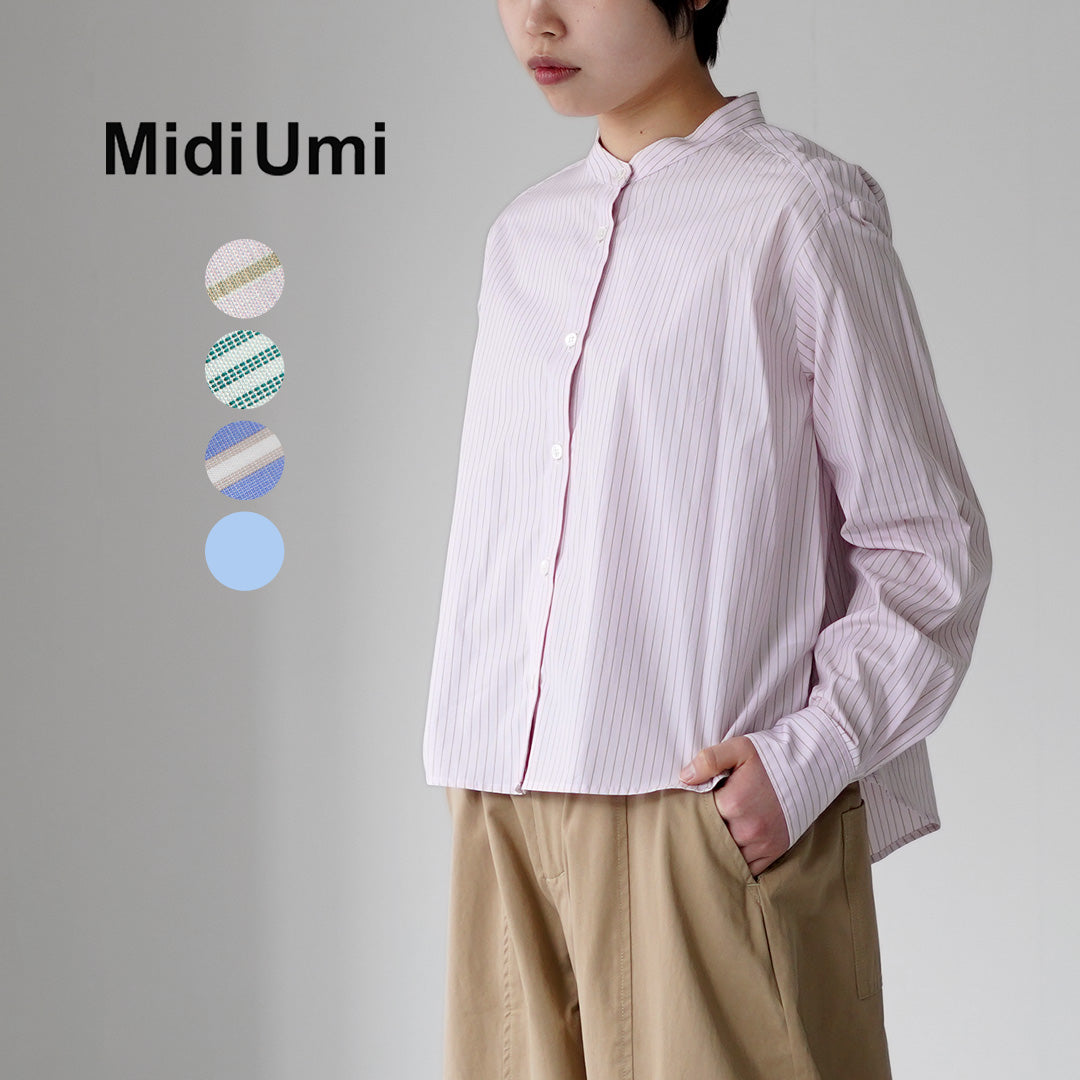 MIDIUMI（ミディウミ） パターン ショートシャツ 日本製