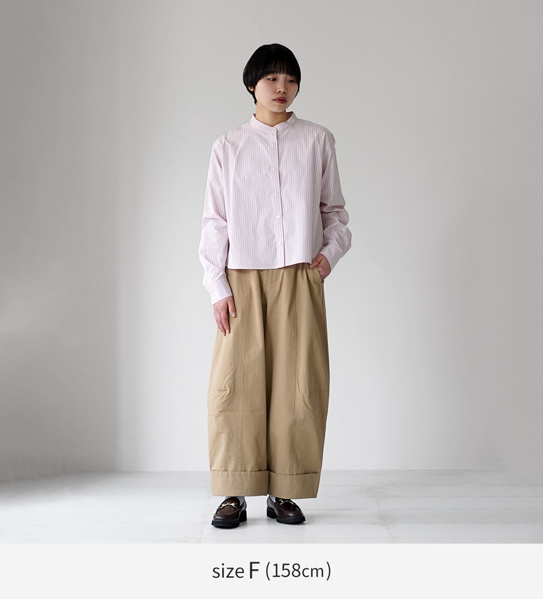 MIDIUMI（ミディウミ） パターン ショートシャツ 日本製