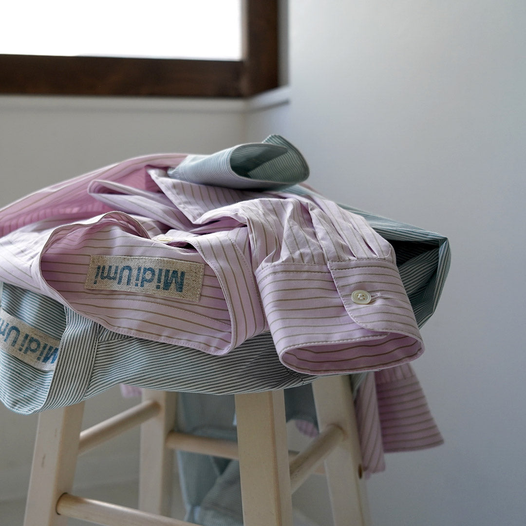 MIDIUMI（ミディウミ） パターン ショートシャツ 日本製