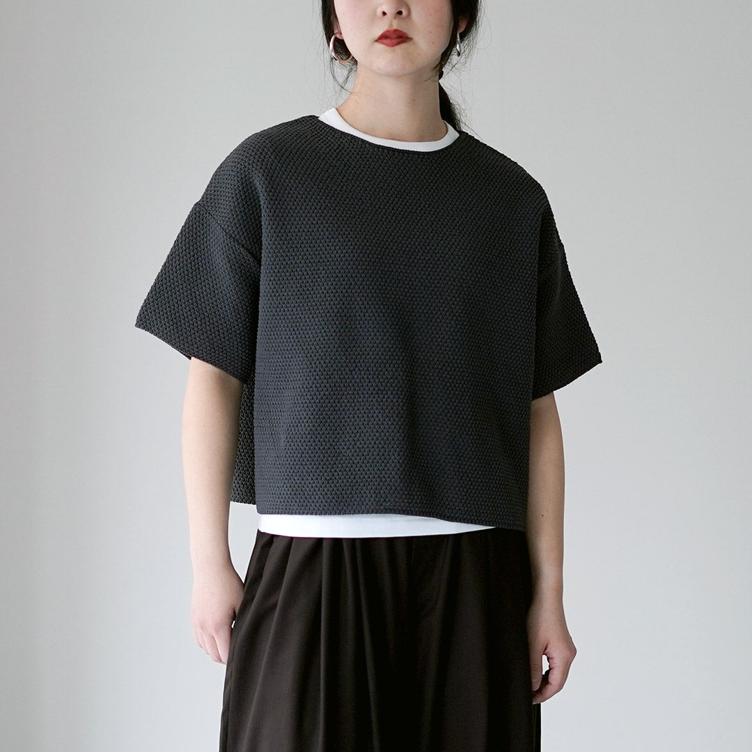 mizuiro ind（ミズイロインド） ショートワイド プルオーバー Tシャツ