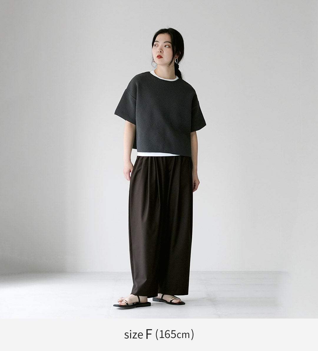 mizuiro ind（ミズイロインド） ショートワイド プルオーバー Tシャツ