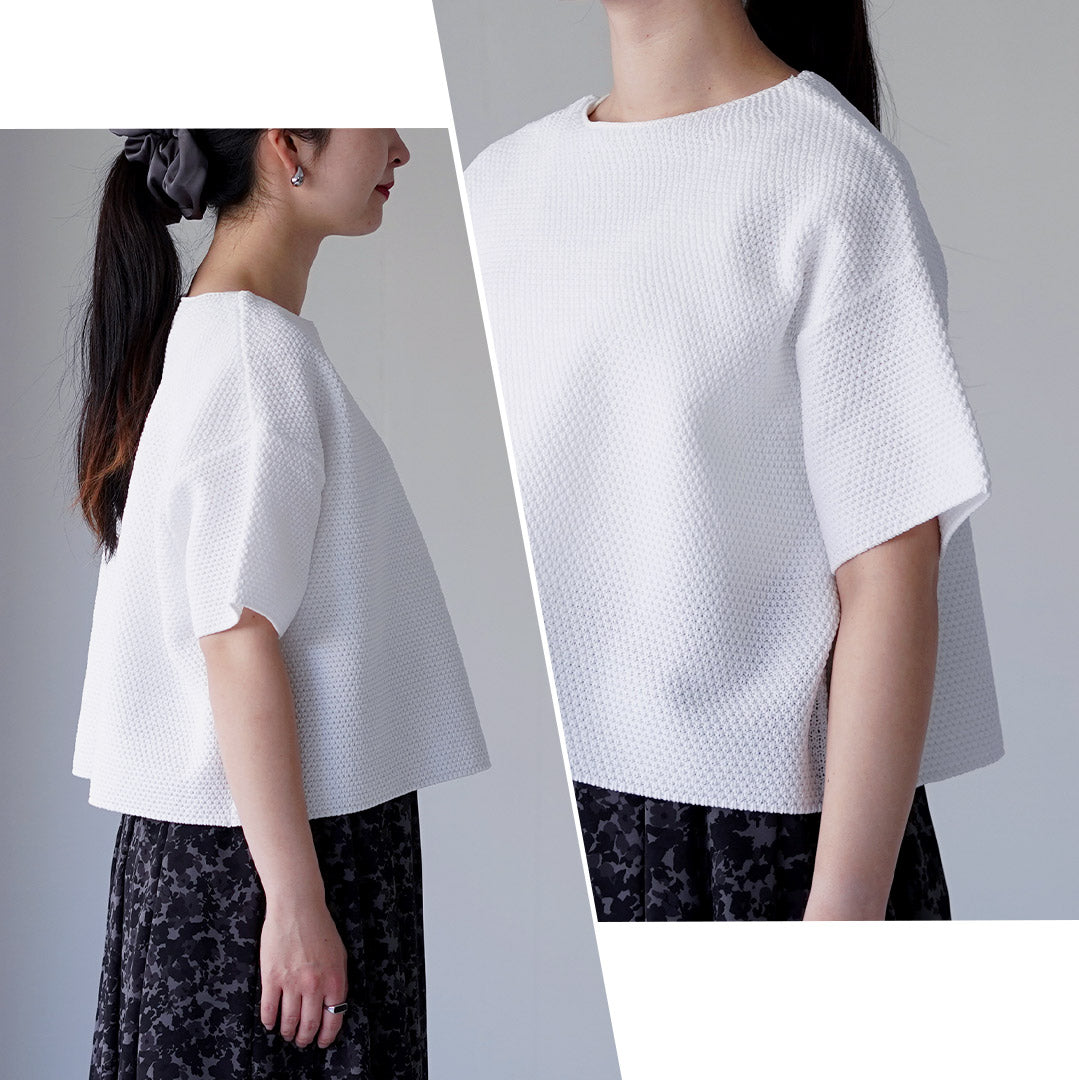 mizuiro ind（ミズイロインド） ショートワイド プルオーバー Tシャツ