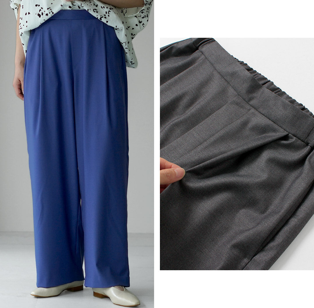 mizuiro ind（ミズイロインド） 2タック スラックス 日本製