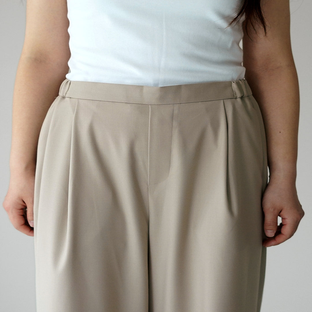 mizuiro ind（ミズイロインド） 2タック スラックス 日本製