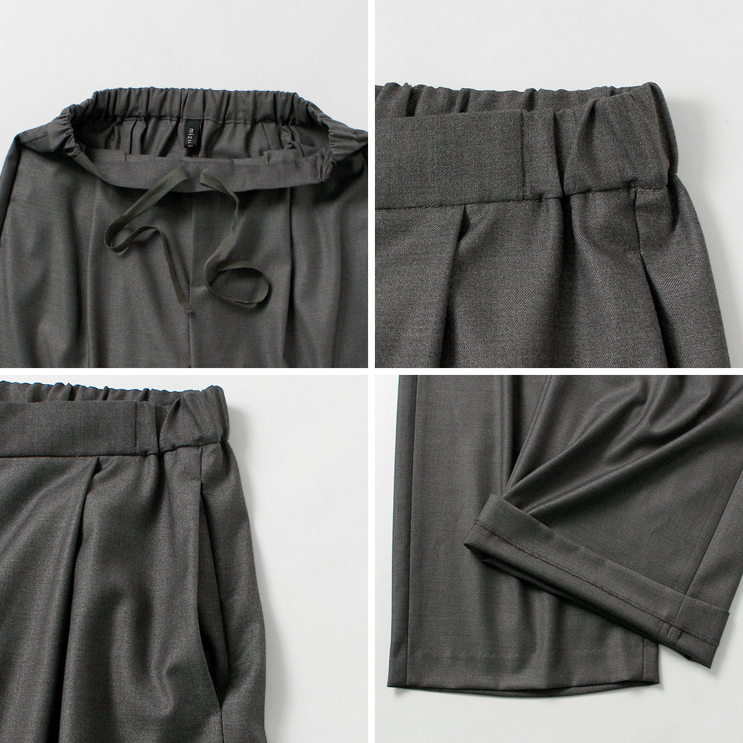 mizuiro ind（ミズイロインド） 2タック スラックス 日本製