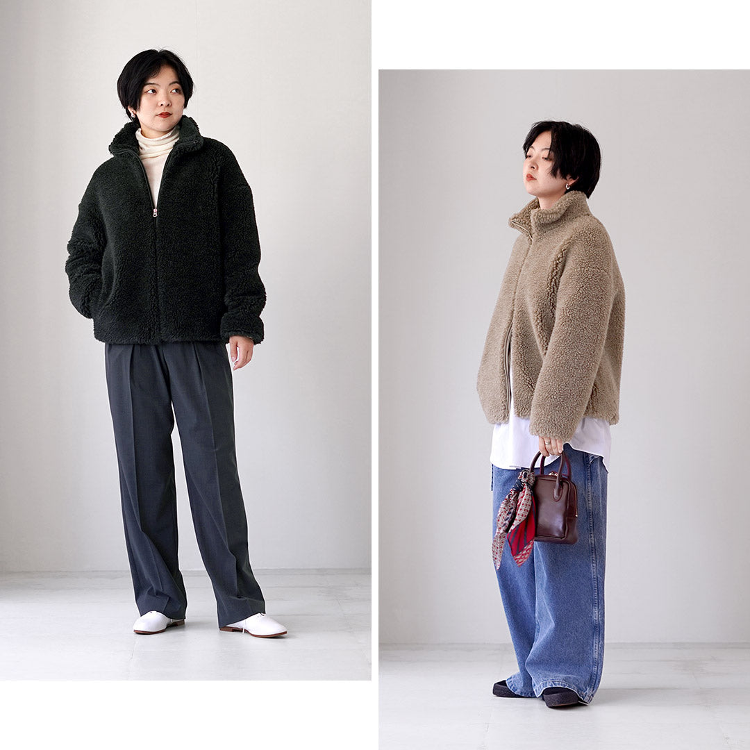 TICCA（ティッカ） WOOLファーブルゾン 日本製