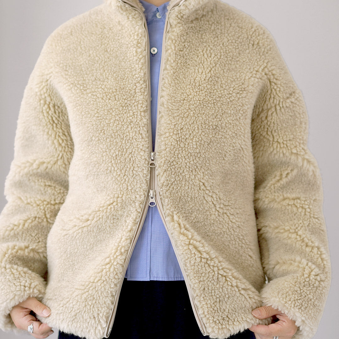 TICCA（ティッカ） WOOLファーブルゾン 日本製