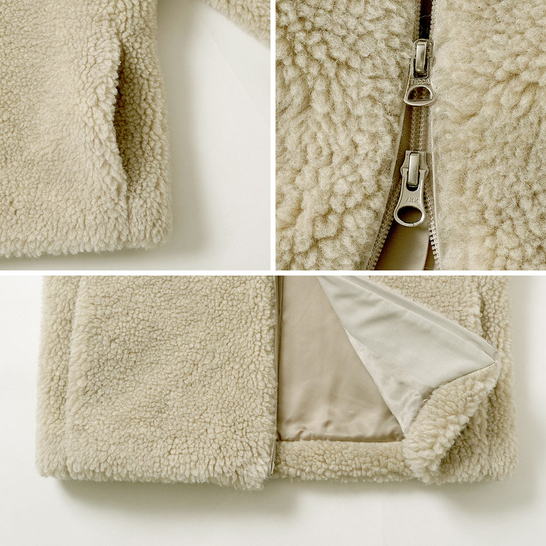 TICCA（ティッカ） WOOLファーブルゾン 日本製