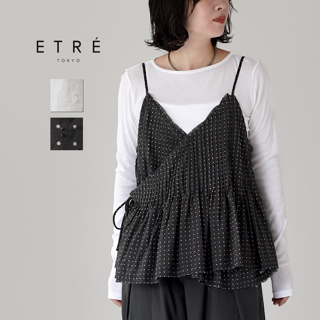 ETRE TOKYO（エトレトウキョウ） コットン ドビー カシュクール キャミソール 1226310166
