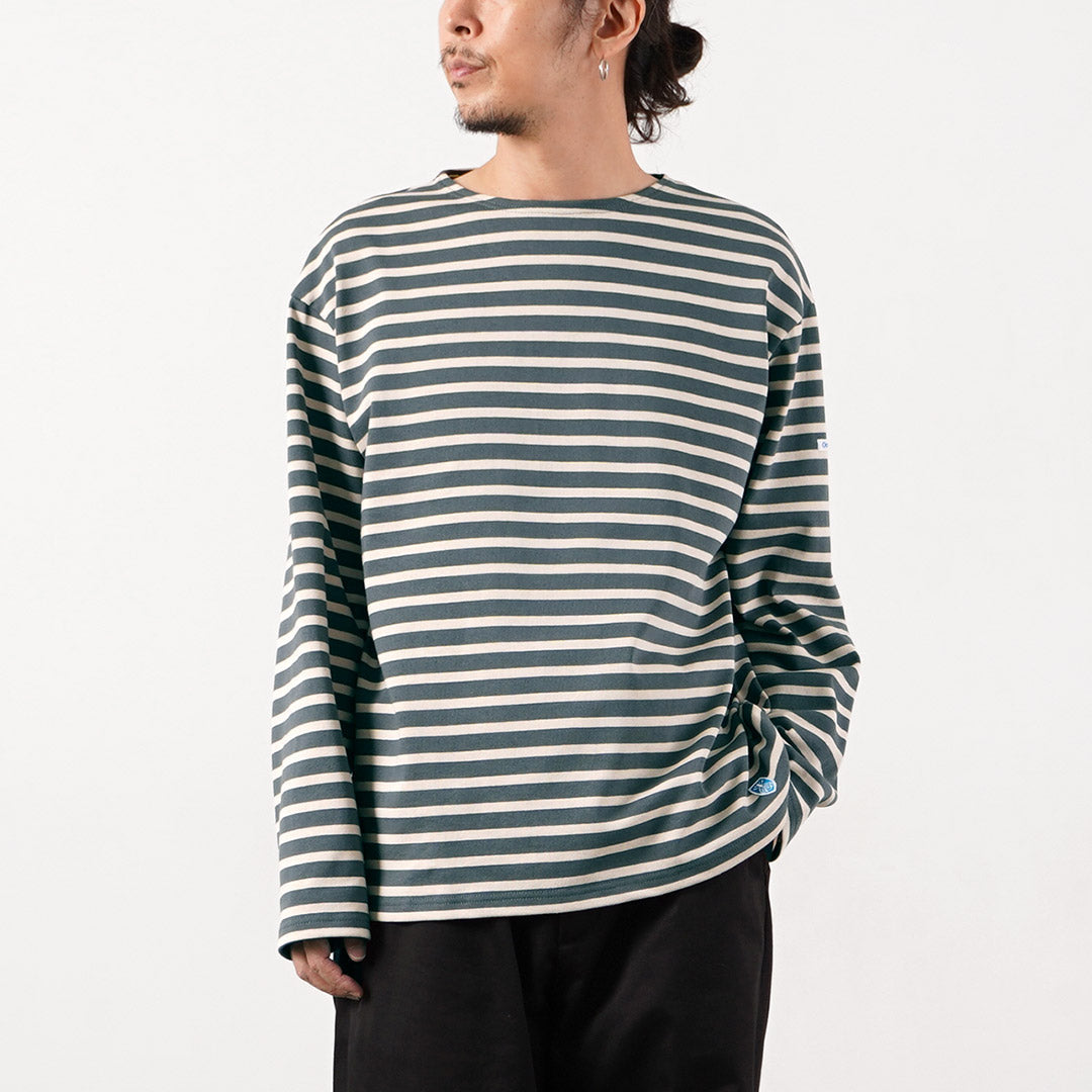 ORCIVAL（オーシバル） クルーネック L/S PO カットソー フレンチバスクシャツ フランス製
