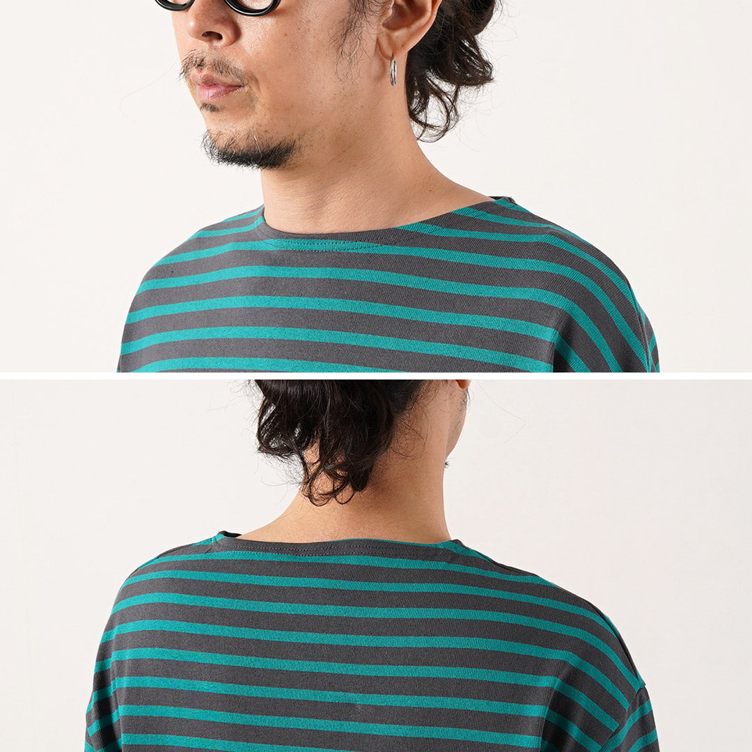ORCIVAL（オーシバル） クルーネック L/S PO カットソー フレンチバスクシャツ フランス製