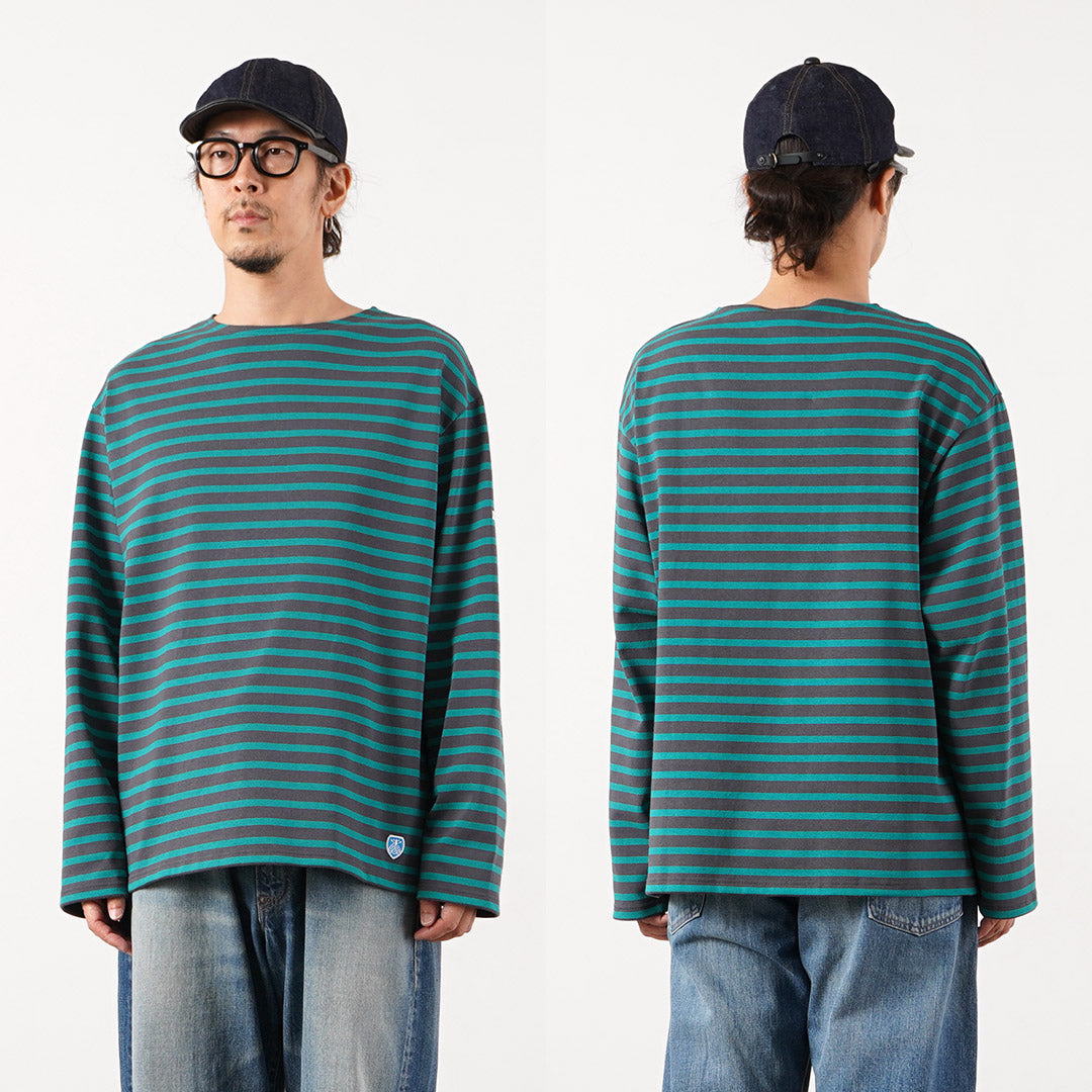 ORCIVAL（オーシバル） クルーネック L/S PO カットソー フレンチバスクシャツ フランス製