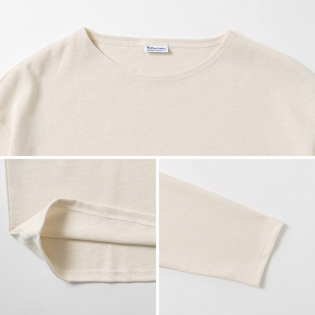 ORCIVAL（オーシバル） クルーネック L/S PO カットソー フレンチバスクシャツ フランス製