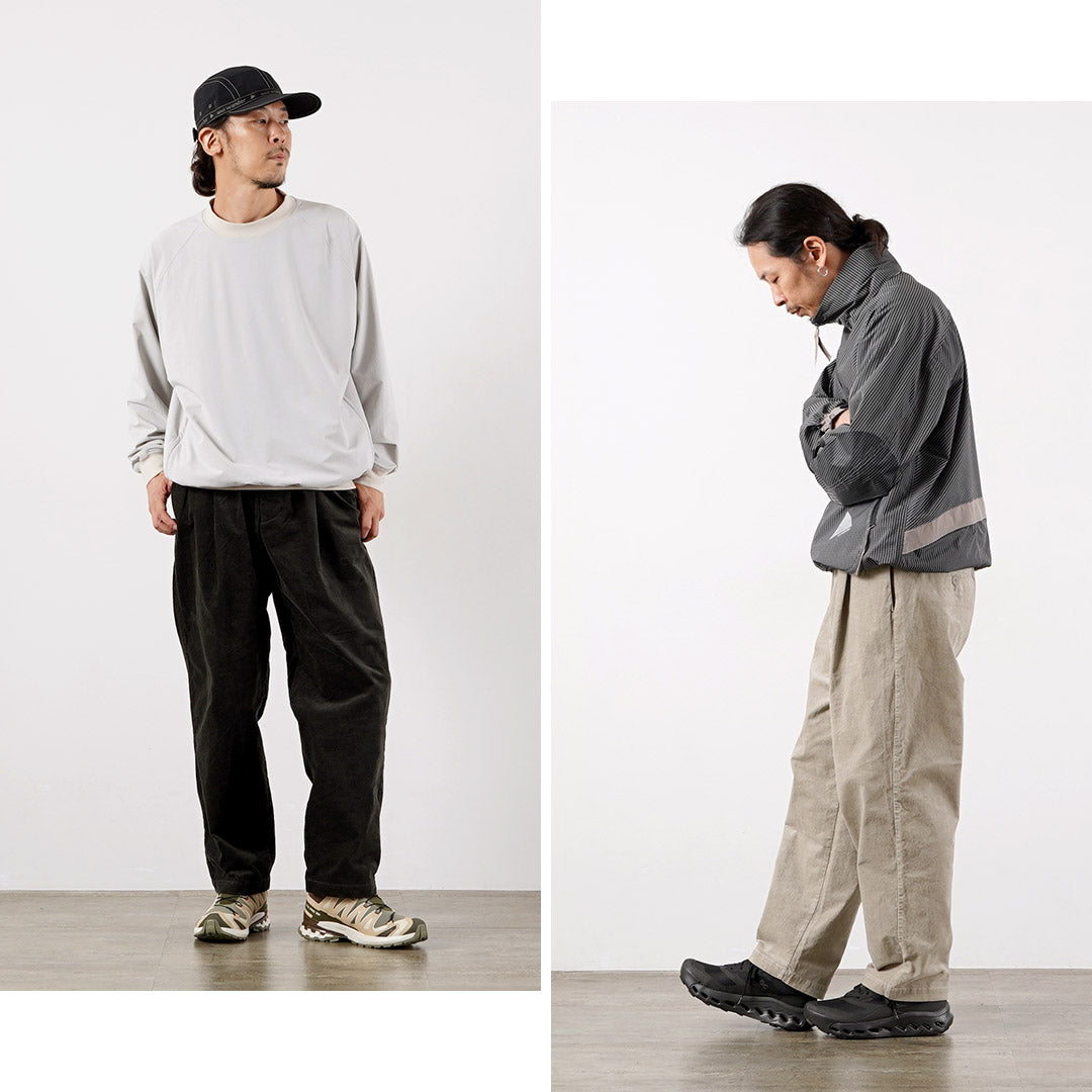 AND WANDER（アンドワンダー） モールスキン パンツ