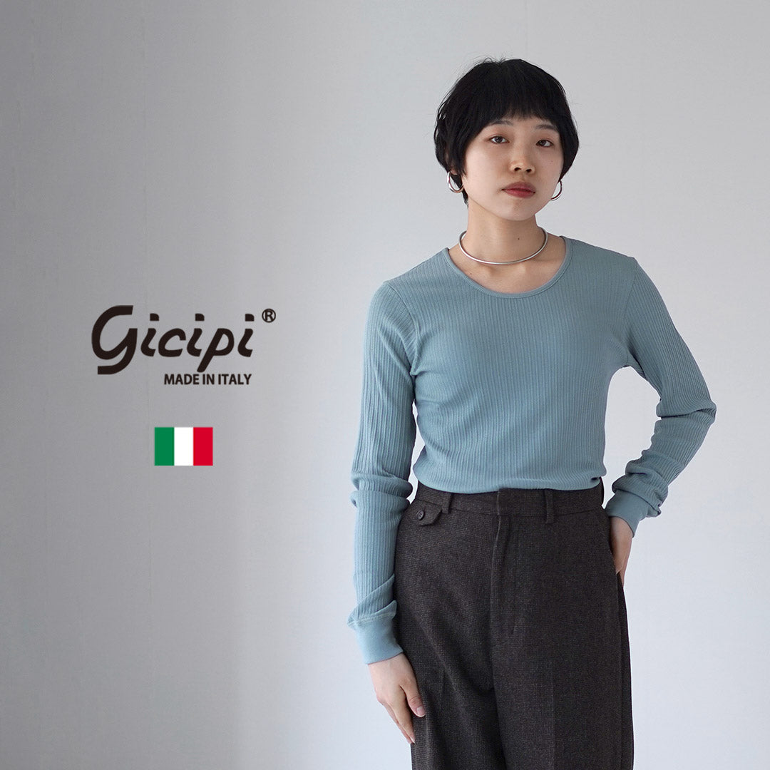 GICIPI（ジチピ） GUAVA グァーヴァ 針抜きラウンドネック ジャストフィットカットソー イタリア製