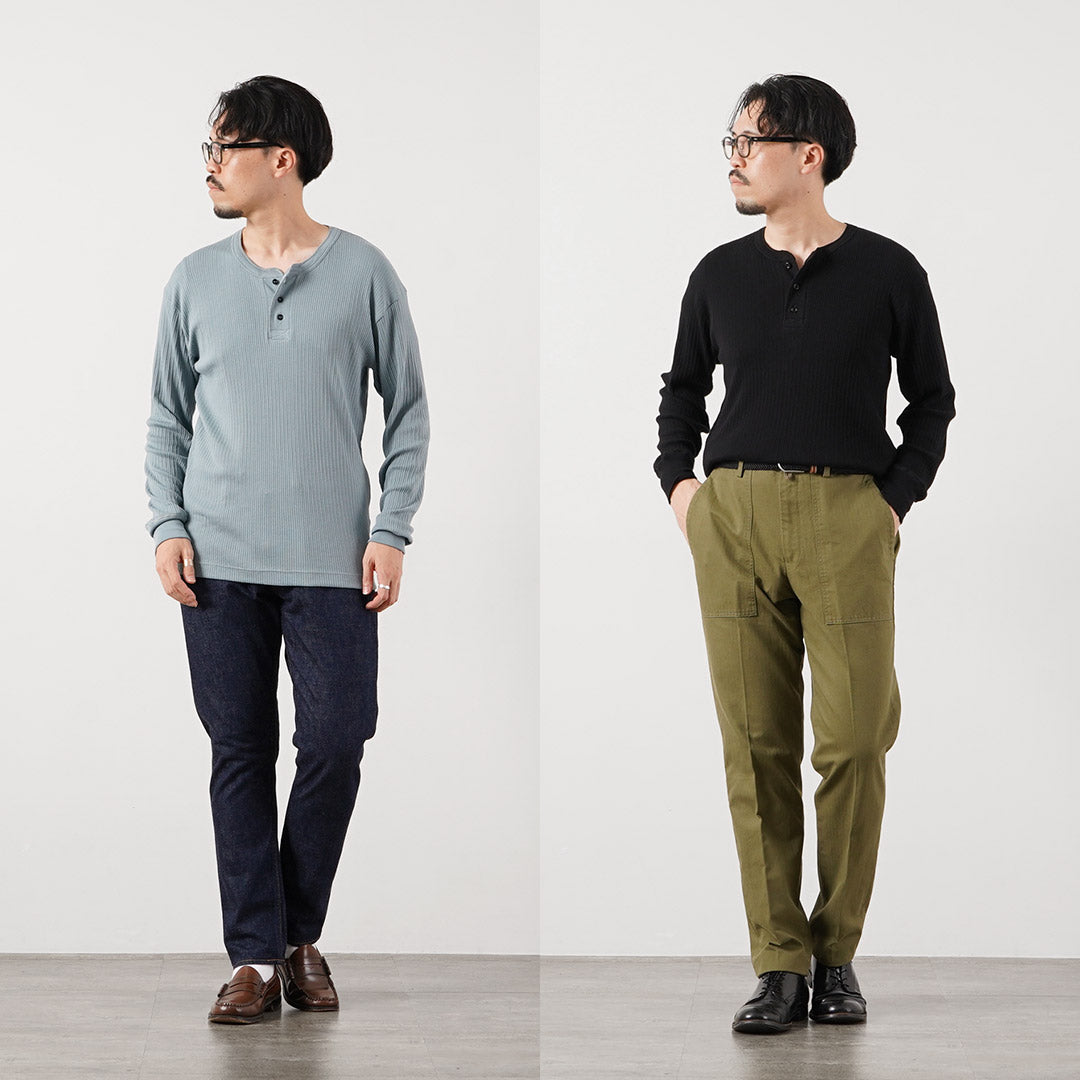 GICIPI（ジチピ） カストーロ ヘンリーネック ベーシックフィット ロングスリーブ カットソー イタリア製
