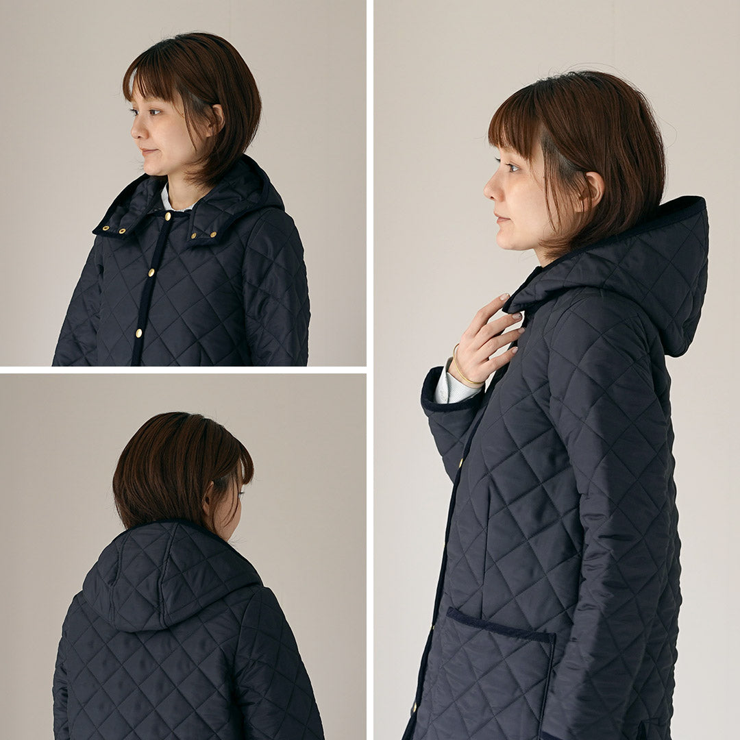 TRADITIONAL WEATHERWEAR（トラディショナル ウェザーウェア） ARKLEY MIDDLE HOOD アークリー ミドル フ―ディー キルティング コート