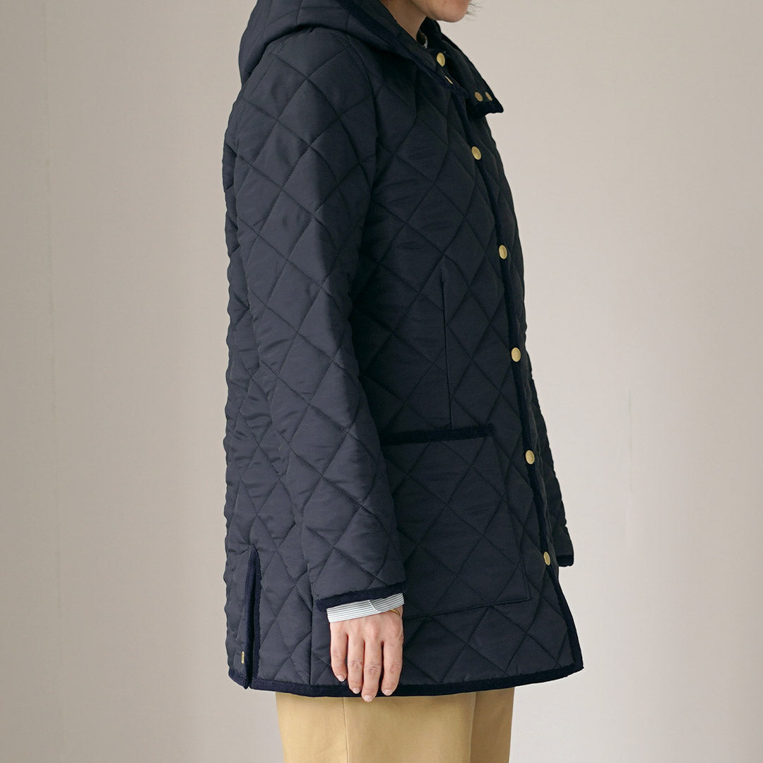 TRADITIONAL WEATHERWEAR（トラディショナル ウェザーウェア） ARKLEY MIDDLE HOOD アークリー ミドル フ―ディー キルティング コート