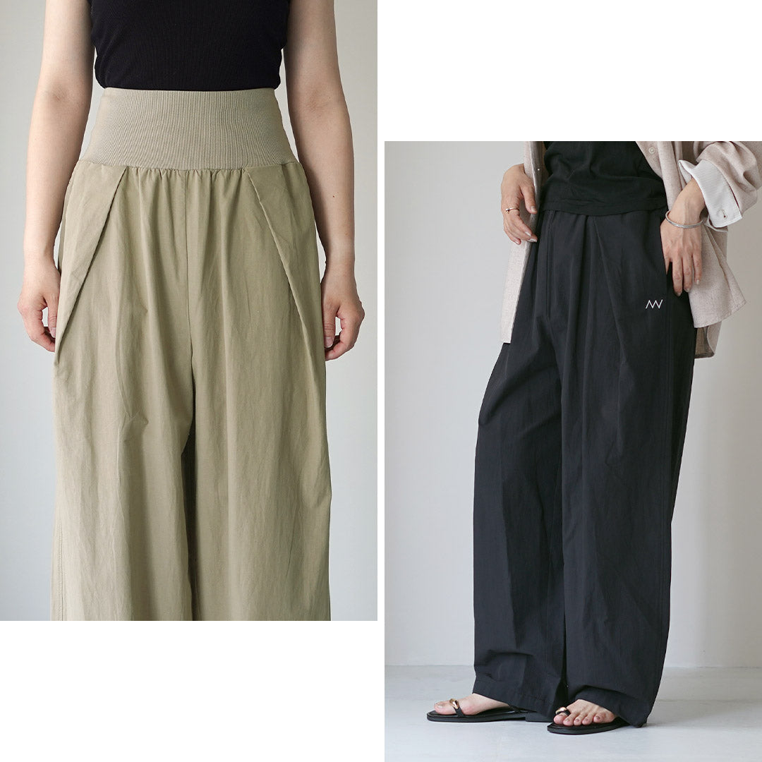 YENN（イェン） ウエストリブ カーブパンツ