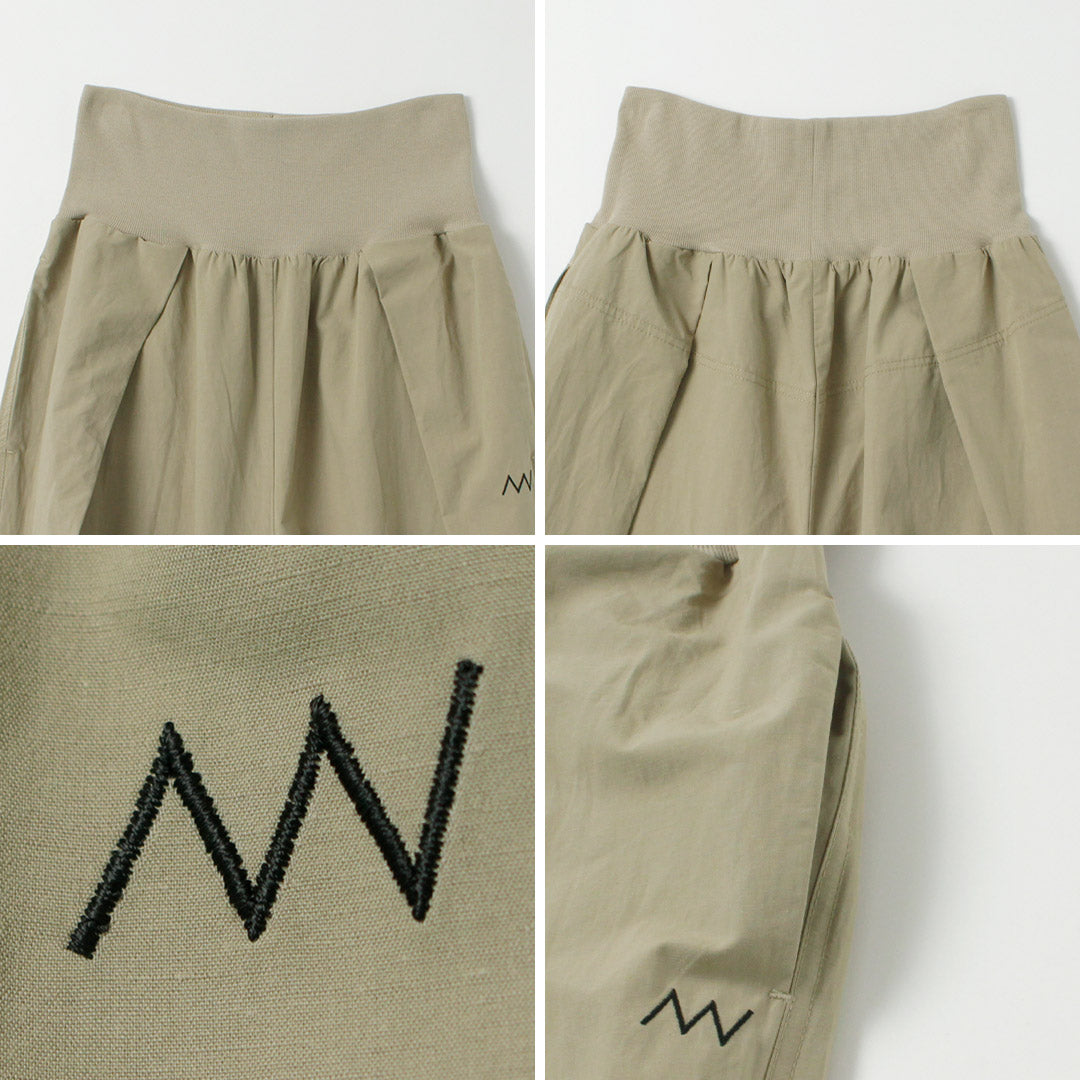 YENN（イェン） ウエストリブ カーブパンツ